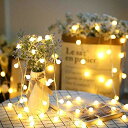 SFOUR フェアリーライト電飾led イルミネーションライト 6M40個LED 電池式 クリスマス 飾りツリー led電球庭 ライト屋外防水イルミ室内枕元 ラ...