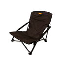 S'more(スモア) IronLow Armchair アウトドアチェア キャンプ チェア 椅子 折り畳み 折りたたみ椅子 アウトドア おしゃれ 鉄 ローチェア オックスフォード 収納袋付き (CHOCOLATE)
