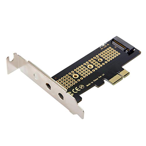 マラソン期間中ポイント5倍 JSER Xiwai ロープロファイル PCI-E 3.0 x1レーン - M.2 NGFF M-Key SSD Nvme AHCI PCI Express アダプターカード