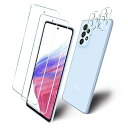 【4枚セット専用】2枚 FOR Galaxy A53 5G SC-53C 用のガラスフィルム + 2枚 カメラ保護フィルム 硬度9H 旭硝子製 高透過率 FOR...
