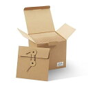 【50枚セット】CD クラフト紙製 坪量:250g/m2 紙ジャケット ハトメ紐付き サイズ:13x13cm 「WYVE RN AUD IO」(ブラウン)