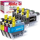 【ejet】LC3111 LC3111-4PK インク ブラザー 用 大容量 LC3111-4PK + LC3111BK (合計6本) brother 対応 J...