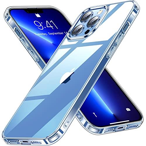 【輝き透明感・黄変防止】CASEKOO iPhone 13 Pro Max 用 ケース クリア 黄変防止 耐衝撃 米軍MIL規格 SGS認証 ストラップホール付...