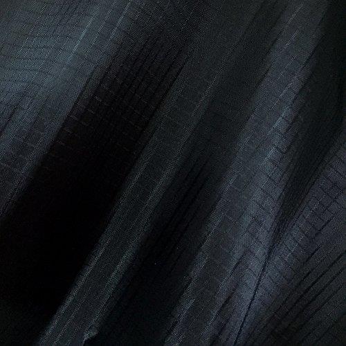 40D リップストップ ナイロン生地 布 150cm巾 × 1M サイズ ブラック 超薄手 無地 撥水生地 UVカット 計16色のカラーバリエーション PUコー...