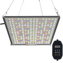 HEYIRAN 植物育成ライト 256LED 48W LED フルスペクトル 室内栽培用 多肉植物 観葉植物 水耕栽培 家庭菜園 省電力 高効率PPFD 智能タ...