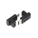 SinLoonタイプC USB 3.1アダプタ、TypeC角度90度のUSB-C USB 3.1型Cオス - メス へアップアップ&ラップトップ&タブレット&携...