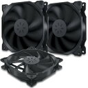 120mm PCケースファン 静音タイプ 25mm厚 1200rpm 小3ピンとペリフェラル4ピン 3本1セット黒い【12BK3-3】