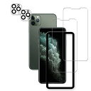 2+2 枚セットガイド枠付き HKKAIS 日本製硝子採用 iPhone11 Pro Max 用 ガラスフィルム カメラフィルム 強化 ガラス 液晶画面 保護フ...