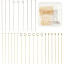 PH PandaHall 300本 Tピン 9ピン 丸ピン 304ステンレス 3種類 ピンパーツ 長さ約3.8cm アクセサリーパーツ ボールピン ピアス 手芸...