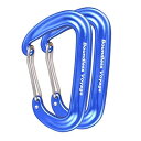 Boundless Voyage カラビナ 登山用 高強度 12kN【1200KG】 小型 Dリング 7075アルミニウム合金 超軽量 ハンモック クライミング...