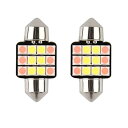 Catland T10×31 LED ルームランプ ホワイト ピンク 2色切替 ルームライト T10 31mm 白 紫 LEDバルブ 車用 LEDライト ナンバ...