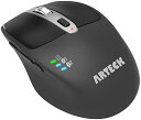 Arteck マルチデバイス 無線 ワイヤレスBluetoothマウス 2.4GHz USB レシバー 人間工学設計 右手静音クリック コンピューター、デスクト...