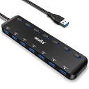 atolla USB ハブ 7ポート USB3.0ハブ 100cmケーブル 個別スイッチ USB hub ウルトラスリム USB拡張 5Gbps超高速転送 Wi...
