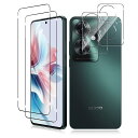 【2+2枚セット】For OPPO RENO11 A ガラスフィルム(2枚)+カメラフィルム(2枚)指紋認証対応 Kluso 旭硝子製 OPPO RENO 11...