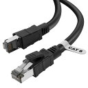 LANケーブル 2m CAT8 Soohut LANケーブル カテゴリー8 高速40Gbps/2000MHz CAT8準拠 イーサネットケーブルシールド モデム...