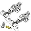 BESTU スライド丁番 隠れヒンジ ヒンジ 扉 家具 キャッチ付 スライド蝶番 インセット 35mmカップ 油圧式 ハードウェア 銅の芯 半カブセ ...