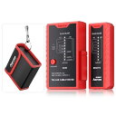 AMPCOM LANケーブルテスター RJ45(8P8C)/RJ11(6P2C)/RJ12(6P6C) UTP STP ケーブル 電話コード対応 親子機分離可能...