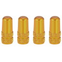 YFFSFDC 自転車 仏式 バルブキャップ 4個セット アルミ合金製 タイヤ バルブ キャップ アルミバルブキャップ フレンチバルブ ロードバイク ドレスアッ...