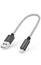 純正ライトニングケーブル0.15M, CableCreation【Apple MFi認証】iphone充電ケーブル 2.4A急速データ転送&充電同期 usb lightning変換 iPhone 14 Pro /14 /13/ 13Pro/iPhone 12など対応 ブラック&ホワイト