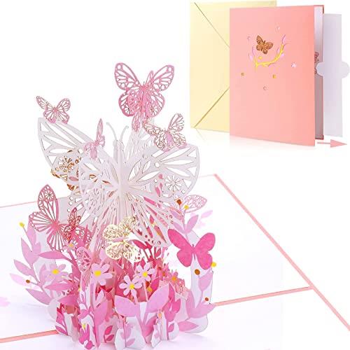 DAO XIANG 誕生日カード グリーティングカード バースデーカード大人 おしゃれ メッセージカード 立体カード ポップアップカード バレンタイン ギフトカ...