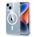 ESR iPhone14 ケース iPhone13ケース MagSafe対応 耐衝撃 米軍MIL規格 傷に強い背面 ワイヤレス充電 ストラップホール付き iphone14 13 ケース アイフォン 13 14用 HaloLock搭載 ハイブリッド磁気ケース 6.1インチ クリア Classic Series