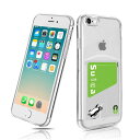 iPhone6 TPUケース iPhone6S TPUケース カード収納 Cavor iPhone6 背面 財布型 ケース クリア 4.7インチ 指紋防止 落下...