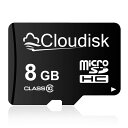 Cloudisk Micro SDカード8 GBフラッシュカード micro SDHCカード クラス10、A 1、U 1(8 GB)