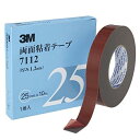 3M 両面粘着テープ 7112 25mm幅x10m 7112 25 AAD