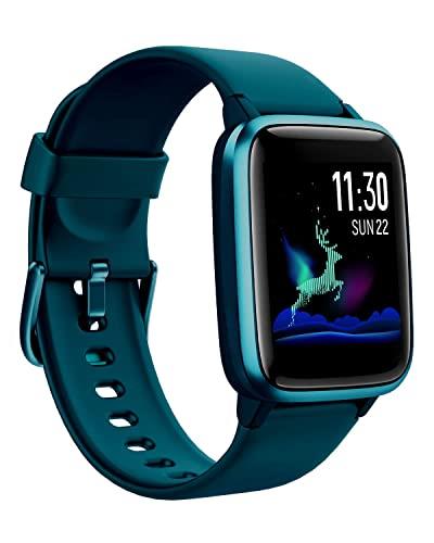 GanRiver スマートウォッチ 腕時計 1.3インチHD画面 長持ちバッテリー 多種類運動モード 歩数計 ストップウォッチ タイマー Line 着信通知 Bluetooth Smart Watch 活動量計 日本語アプリ 説明書 ios&Android対応