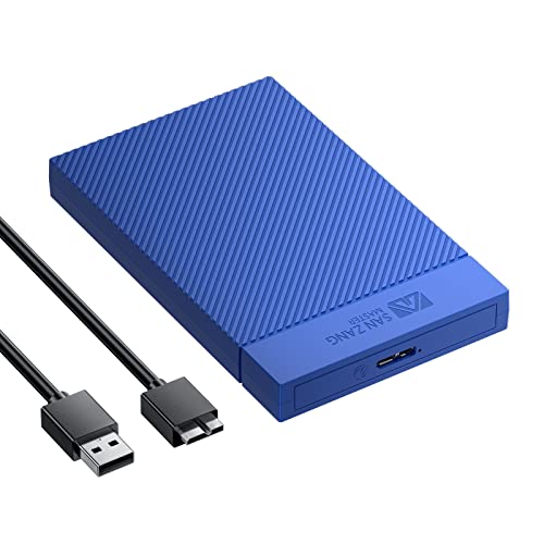 2.5インチ HDD ケース USB 3.0接続 SATA UASP対応 5Gbps高速転送速度 HDD外付けケース 2.5インチ SSDケース 4TB容量対応 ハードディスクケース 工具不要の簡単組み立て ドライブケース 簡単 バックアップ 9.5mm/7mm SATA HDD SSD 対応Windows mac OS Linux対応 USB m