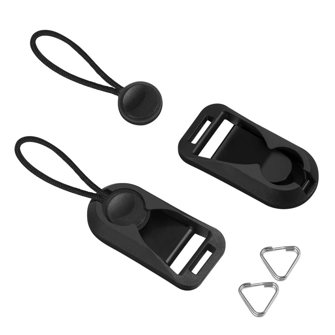 [Cobby] アンカーリンクス ストラップアダプター 三角リング付 カメラ・双眼鏡に汎用 黒 (2枚セット)