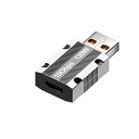 WLGQ(10 Gbps/100 W USB CメスからUSBオスヘッドアダプタまで、亜鉛合金両面USB AからUSB Cアダプタまで、高速データ転送と安定充電...