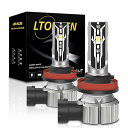 LTONXEN H11 LED ヘッドライト/フォグランプ H8 H9 H11 H16 兼用 LEDバルブ 爆光 ホワイト 6000K 新車検対応 車用 DC9...