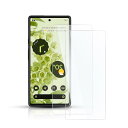 【2枚セット】 対応 Google Pixel6 ガラスフィルム スマホ 保護フィルム 用 Pixel 6フィルム 強化ガラスフィルム 全面吸着 高透過率、硬度...