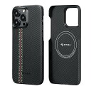 「P ITAKA」 iPhone 15 Pro Max 用 ケース 浮織600Dアラミド繊維製 MagSafe対応 MagEZ Case 4 超極薄・超軽量 カ...