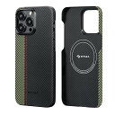 「PI TAKA」 iPhone 15 Pro Max 用 ケース 浮織600Dアラミド繊維製 MagSafe対応 MagEZ Case 4 超極薄・超軽量 カ...