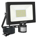 MEIKEE led センサーライト 屋外 人感センサー 防犯灯 60w 防水 6500K 6000LM 投光器 フラッドライトIP66防水 昼白色 超高輝度 ...