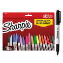 Sharpie シャーピー F 18色セット 油性マーカー 中字 油性ペン 2204015