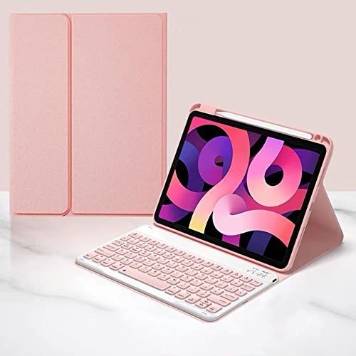 iPad 10.2 キーボード ケース（2021）ipad 第9世代/第8世代/第7世代 キーボード iPad7/iPad8/iPad9対応 2019/2020/2021モデル アイパッド 10.2 インチ Bluetooth ワイヤレス キーボードカバー スタンド機能付き 脱着式 Apple Pencil 収納 (iPad9/iPad8/iPad7(10.2インチ), ピ