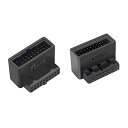 NFHK 1セット USB 3.0 20ピン オス-メス 延長アダプター 上下角度 90度 オーバーモールド
