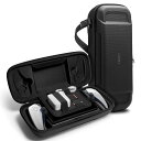 Spigen PlayStation Portal ケース リモート プレーヤー 収納バッグ 収納ケース 保護カバー ハードシェル トラベル キャリング ケース AFA07236 (ブラック)