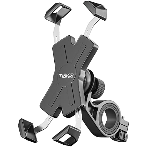 Tiakia 自転車 スマホホルダー オートバイ バイク スマホほるだー スマートフォン 振れ止め 脱落防止 スタンド 携帯 固定用 マウント スタンド 防水 ...