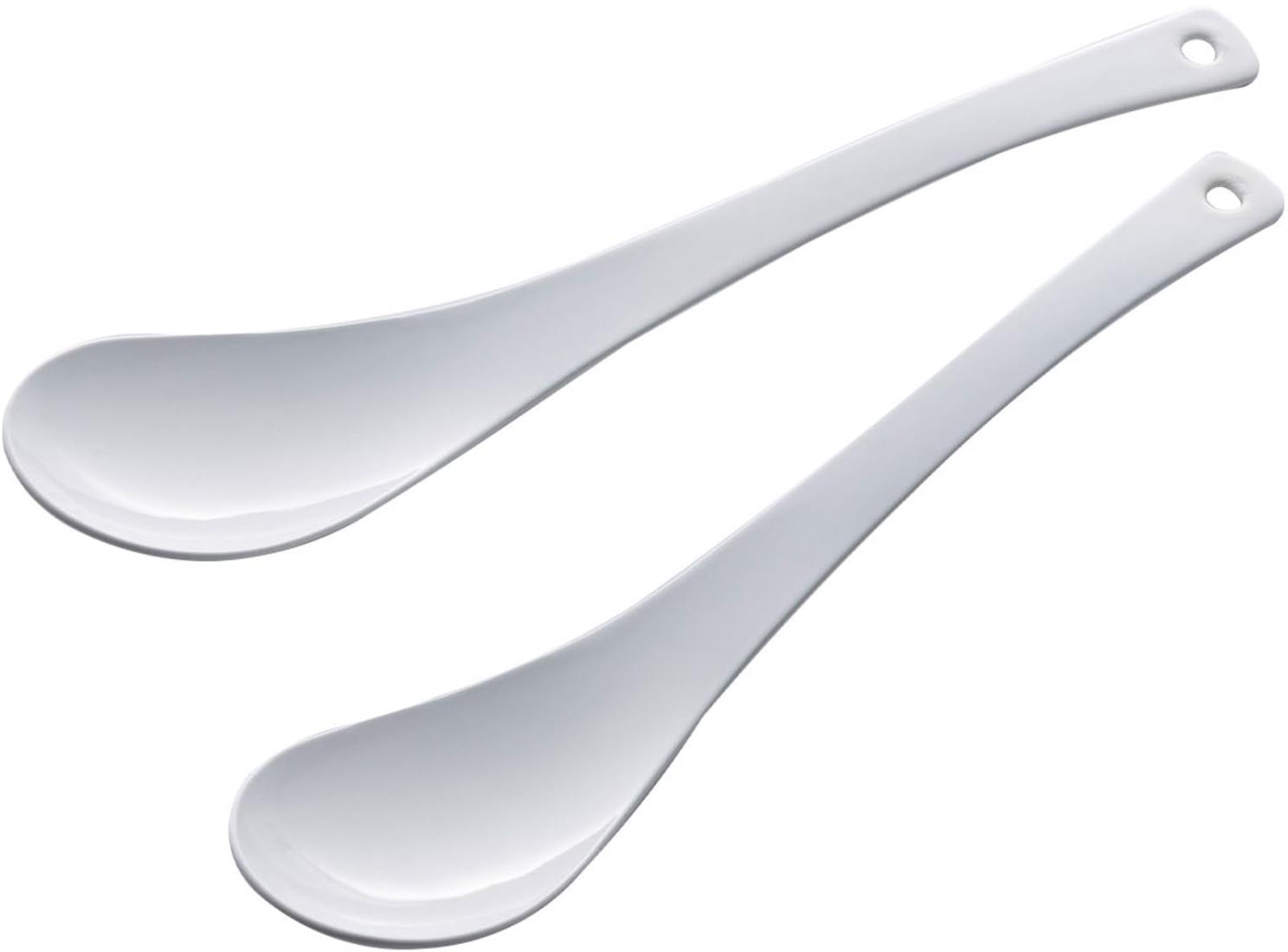 下村企販 レンゲ スプーン 2本組 ホーロー加工 【日本製】 全長18cm 食べやすい カレー 丼もの スープ ..