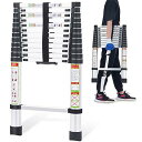 RIKADE 伸縮はしご 耐荷重150kg 軽量 持ち運びやすい 折り畳み 伸縮梯子 多機能アルミはしご 自動ロック スライド式 伸縮自在 梯子 室内室外両用 ...