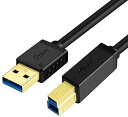 USB 3.0 ケーブル プリンターケーブル 1m タイプA オス タイプB オス 5Gbps 高速転送 動作安定 外付けHDD 外付けSDD プリンターなど対...