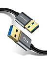 USB 3.0ケーブル, CableCreation USB 3.0 A (オス) - (オス) USB to USBケーブル HDDエンクロージャ、カメラ、手...