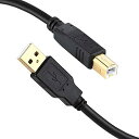USB プリンターケーブル10m USB 2.0 ケーブル Aオス-Bオス XBOHJOE 金メッキコネクタ (10m)