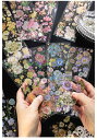 コラージュ 素材 シール フレークシール ステッカー 大量 手帳 おしゃれ 防水 かわいい 花 蝶 (四季)