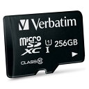バーベイタム (Verbatim) microSD 256GB 最大90MB/s UHS-1 U1 class10 アイ・オー・データ機器による安心の国内サポー...