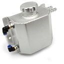 VEHSUN 1Lアルミ製 リザーバー タンク クーラント リザーブタンク オーバーフロー タンク オイルキャッチ ラジエータ 拡張合金タンク 汎用 シルバー